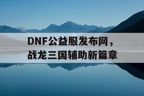 DNF公益服发布网，战龙三国辅助新篇章