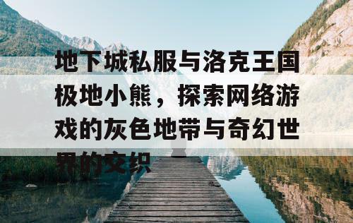 地下城私服与洛克王国极地小熊，探索网络游戏的灰色地带与奇幻世界的交织