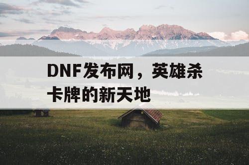 DNF发布网，英雄杀卡牌的新天地