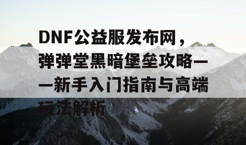 DNF公益服发布网，弹弹堂黑暗堡垒攻略——新手入门指南与高端玩法解析